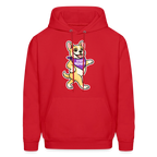 Dancing Frenchie Hoodie - red