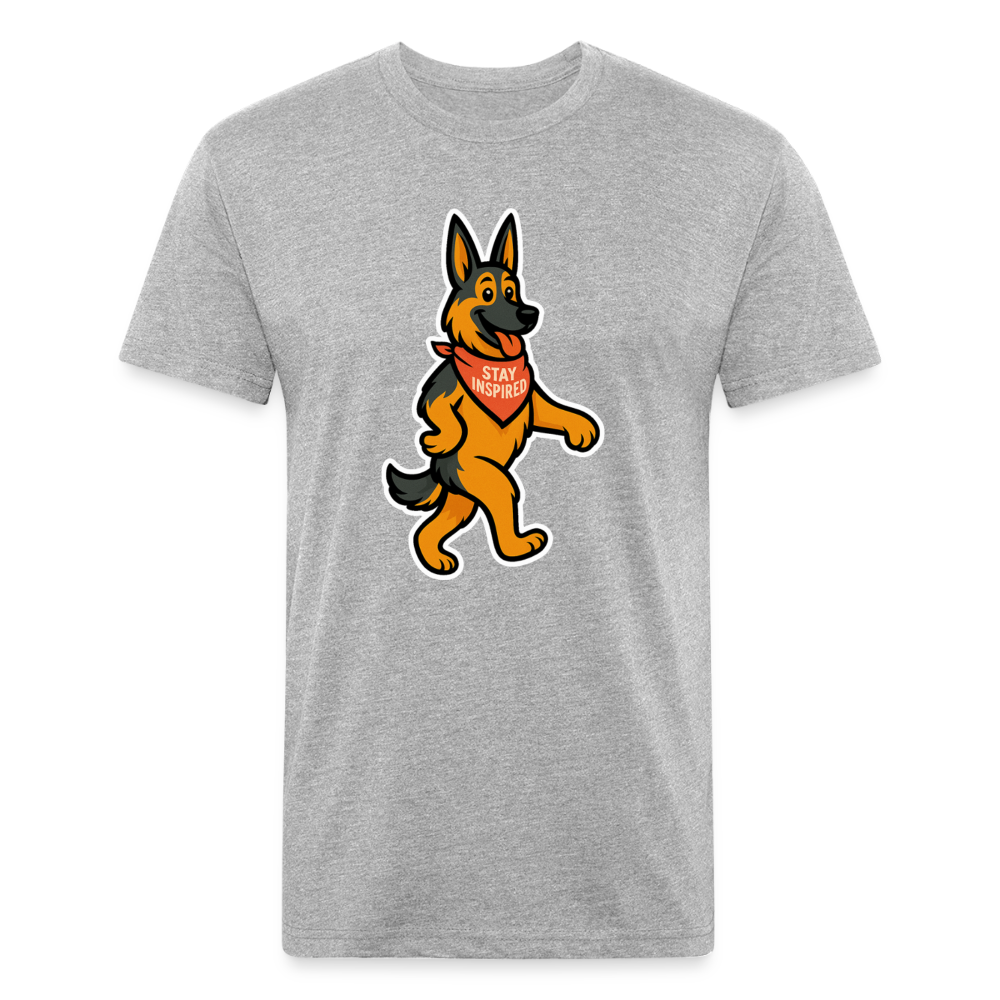 German Shepherd Tee - heather gray