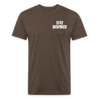 Skull & Skis Tee - heather espresso