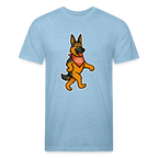 German Shepherd Tee - heather blue