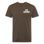 Skull & Snowboards Tee - heather espresso