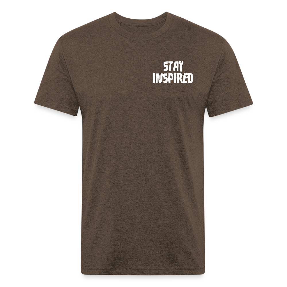 Skull & Snowboards Tee - heather espresso
