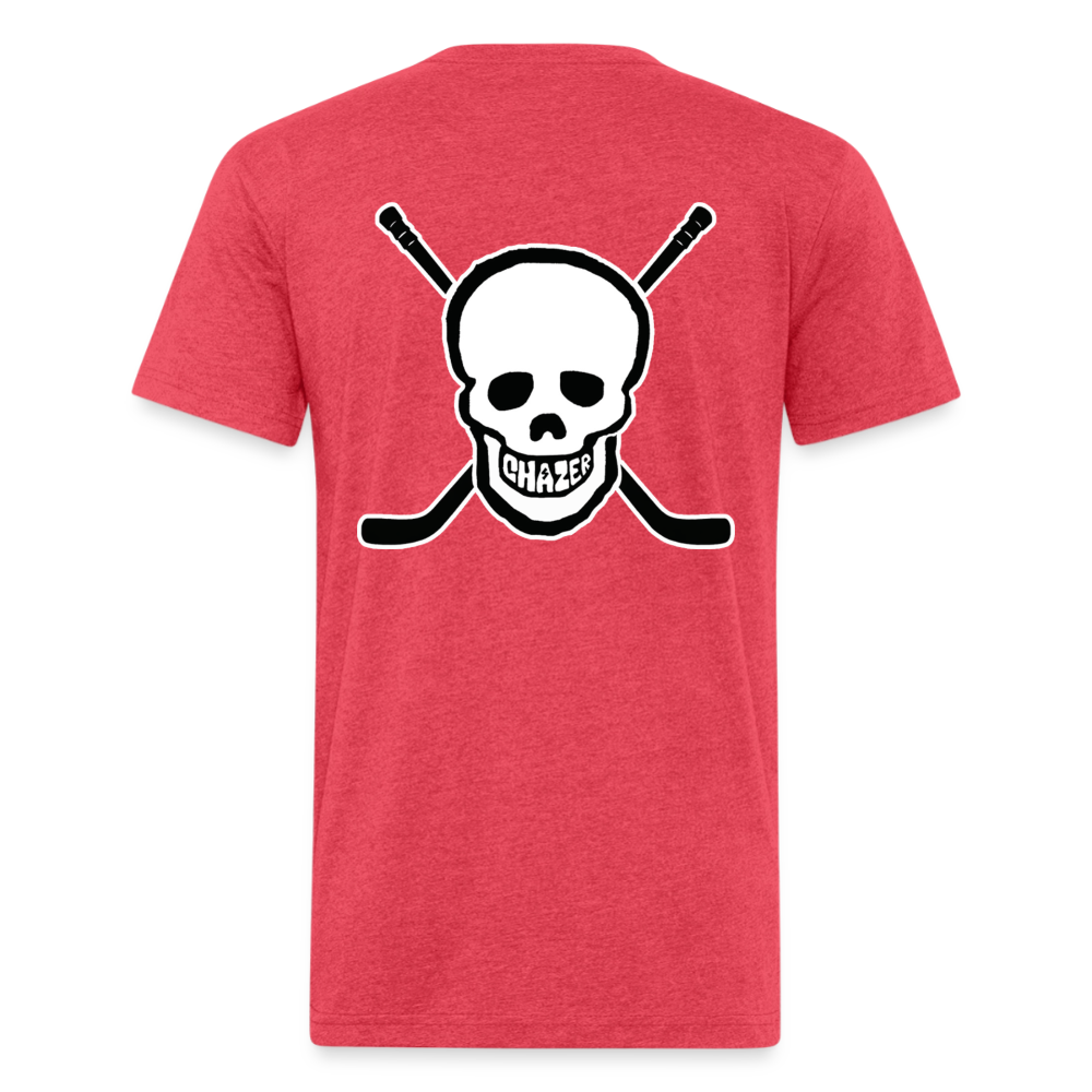 Skull and Hockey Sticks - heather red