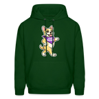 Dancing Frenchie Hoodie - forest green