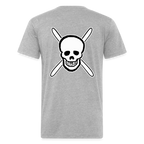 Skull & Skis Tee - heather gray