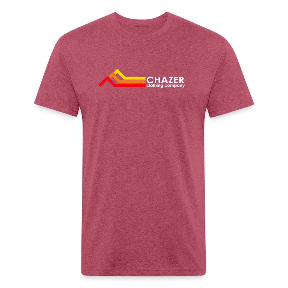 Vintage Mountains Tee - heather burgundy