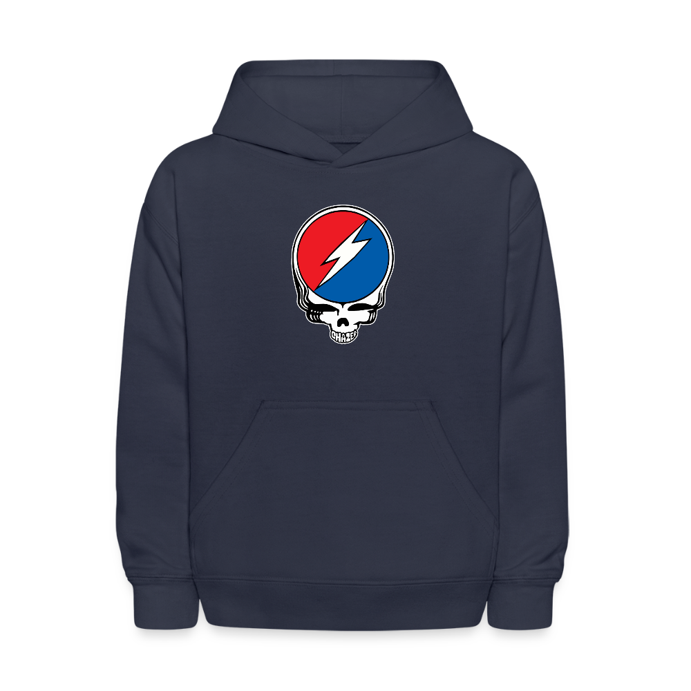 Grateful Skull Kids Hoodie - navy