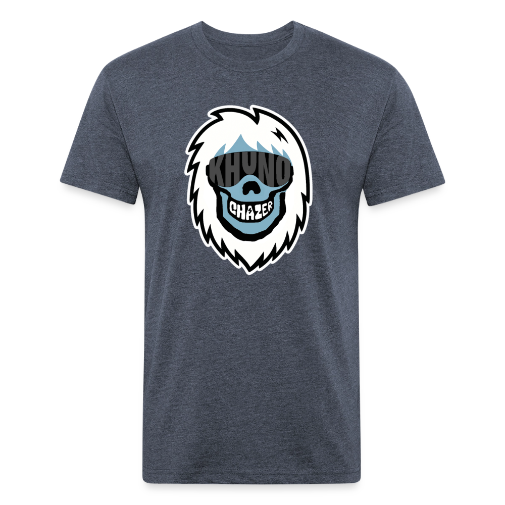 Chazer X Khuno: Skeleton Yeti Tee - heather navy