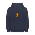 Dancing German Shepherd Kids Hoodie - navy