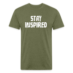 Stay Inspired Tee - heather military green