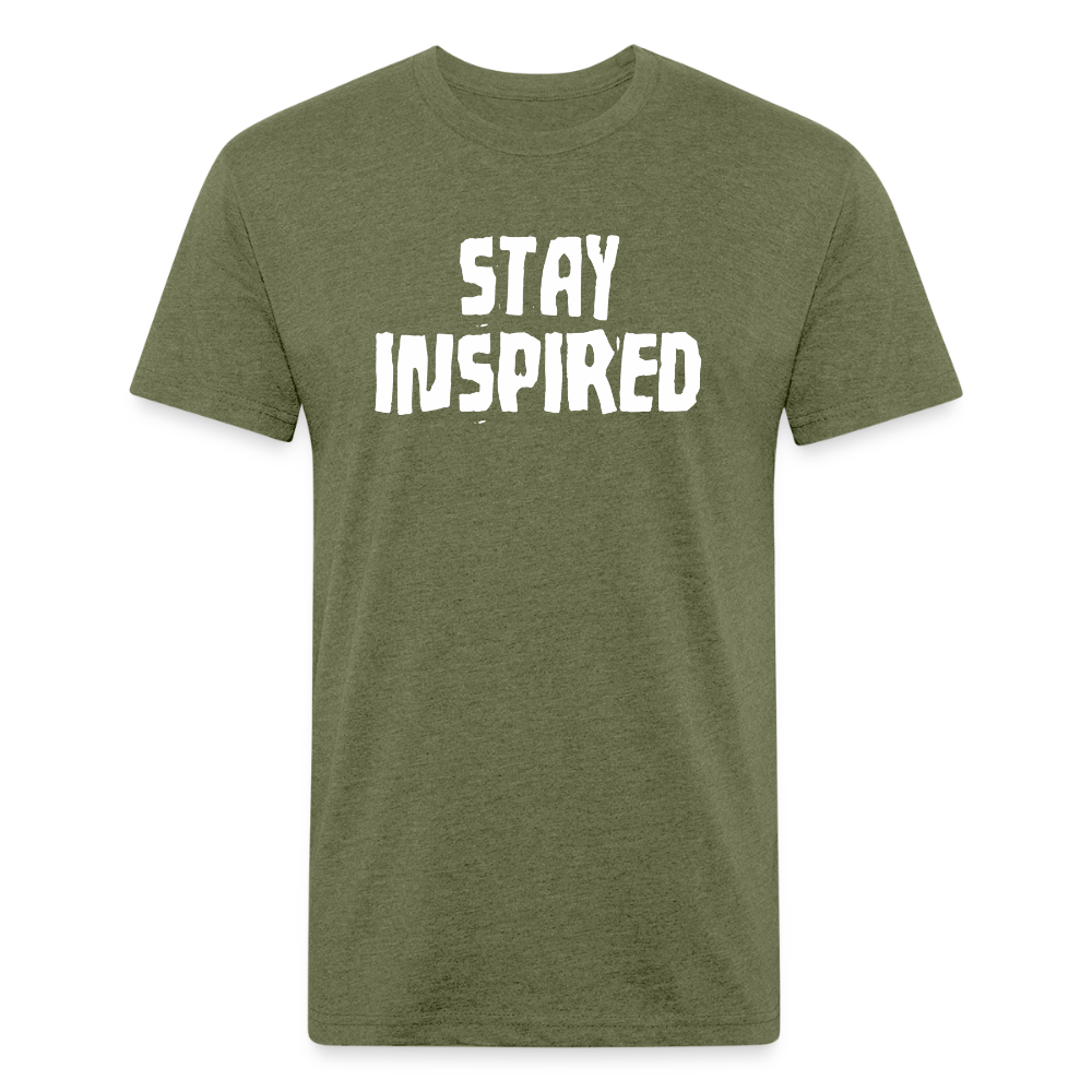 Stay Inspired Tee - heather military green