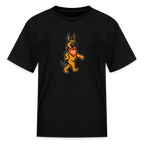 Dancing German Shepherd Kids T-Shirt - black