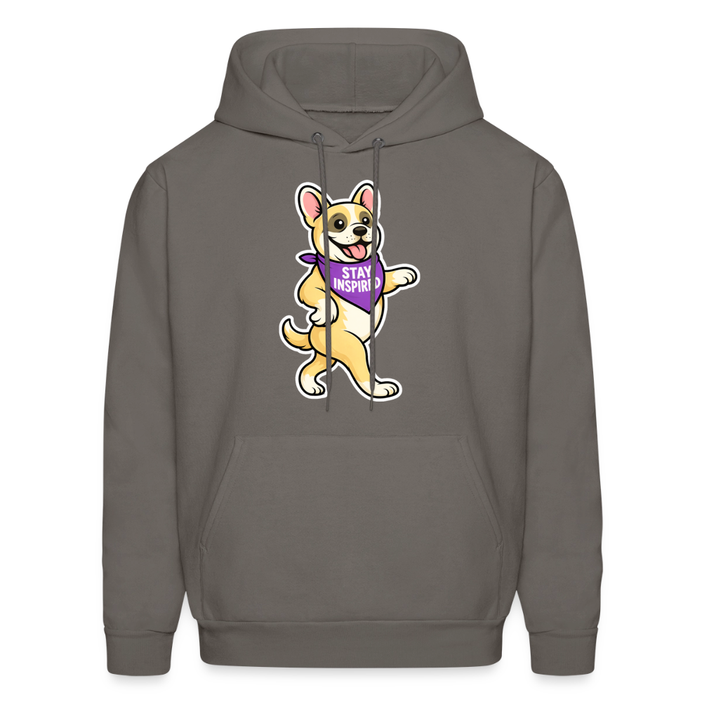 Dancing Frenchie Hoodie - asphalt gray