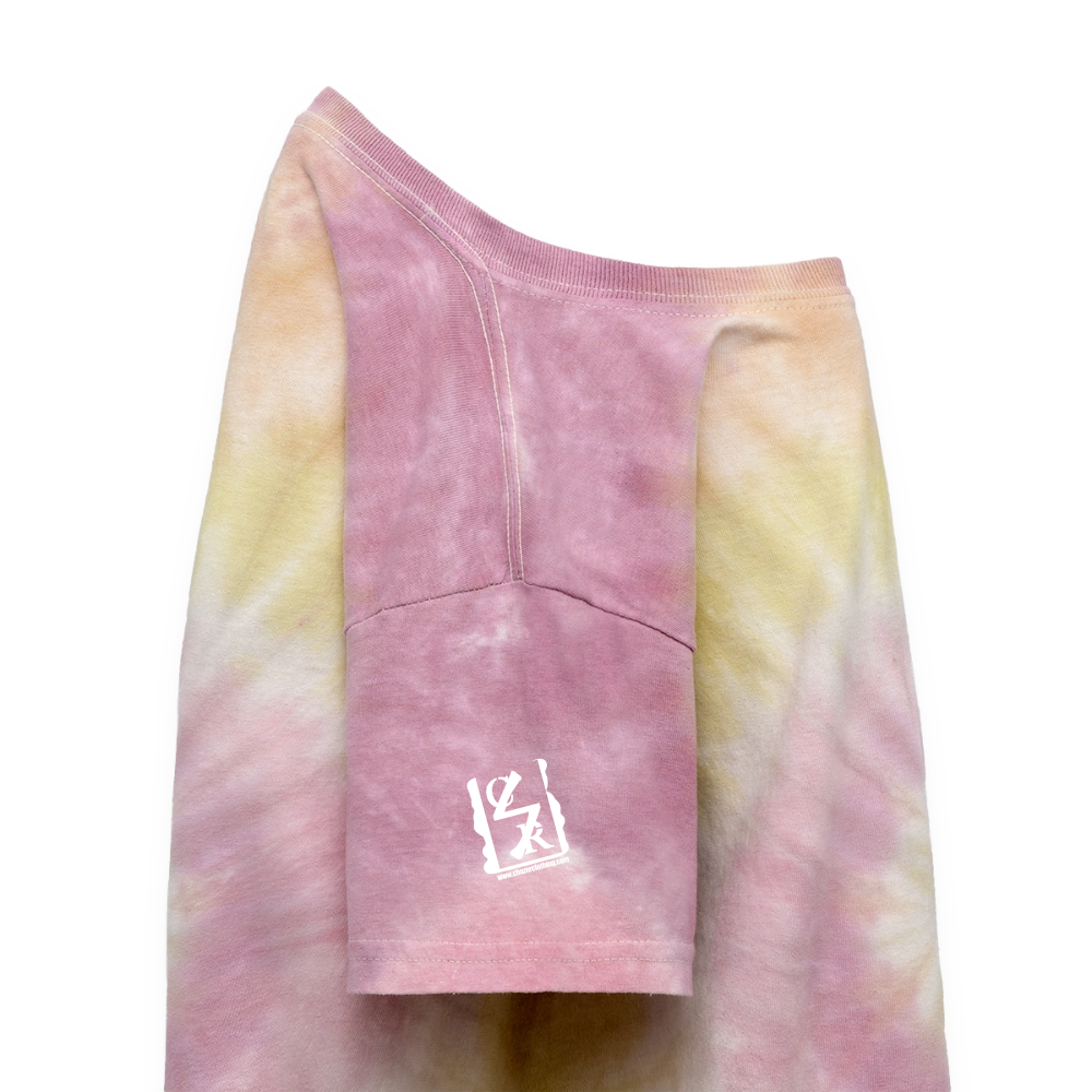 Dancing German Shepherd Kids Tie Dye T-Shirt - Desert Rose