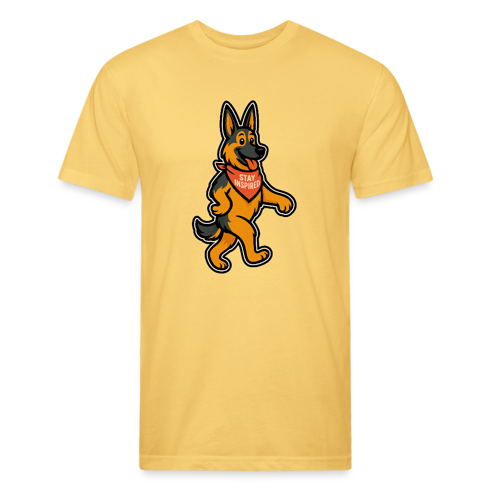 German Shepherd Tee - pastel yellow