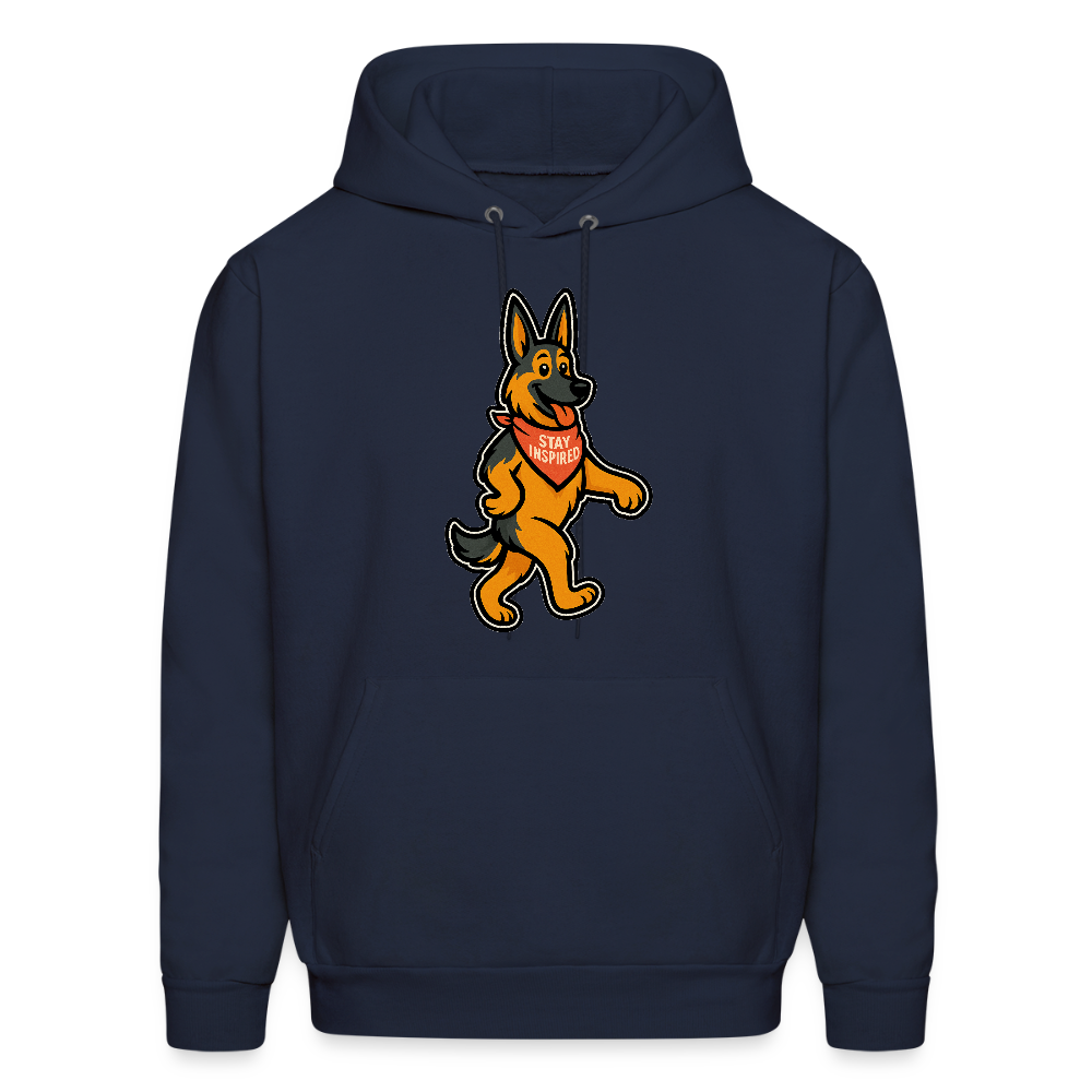 Dancing German Shepherd Hoodie - navy