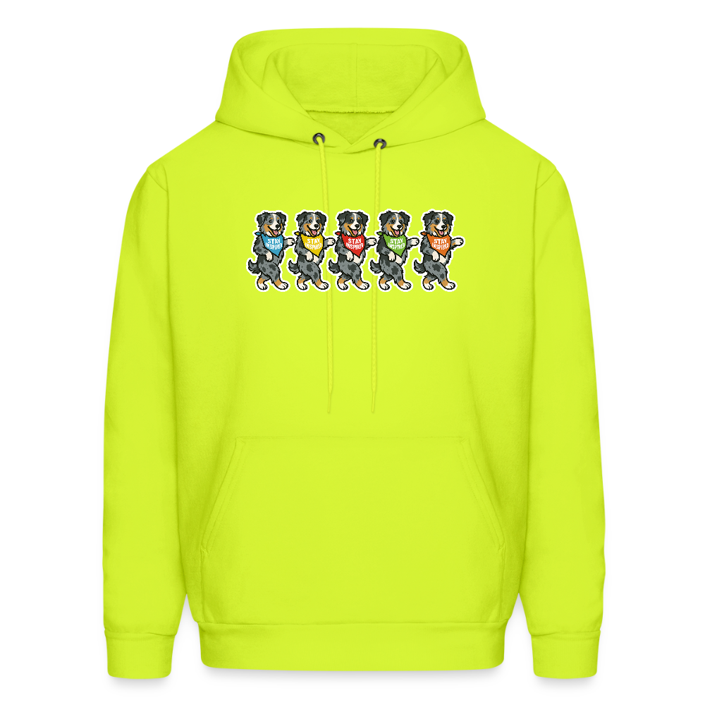 Dancing Aussies Hoodie - safety green