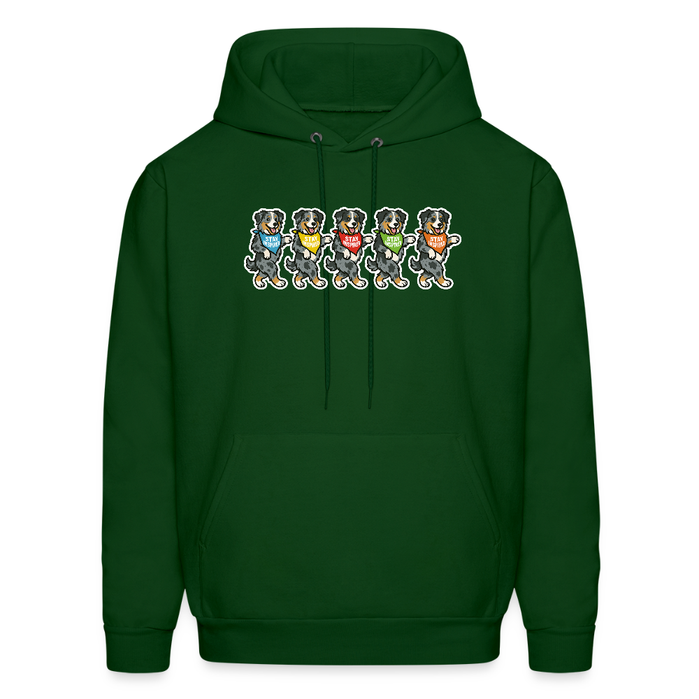 Dancing Aussies Hoodie - forest green