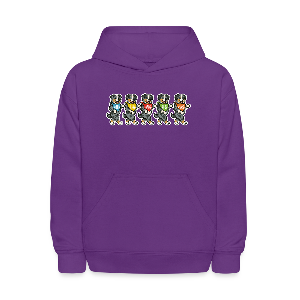 Dancing Aussies Kids' Hoodie - purple