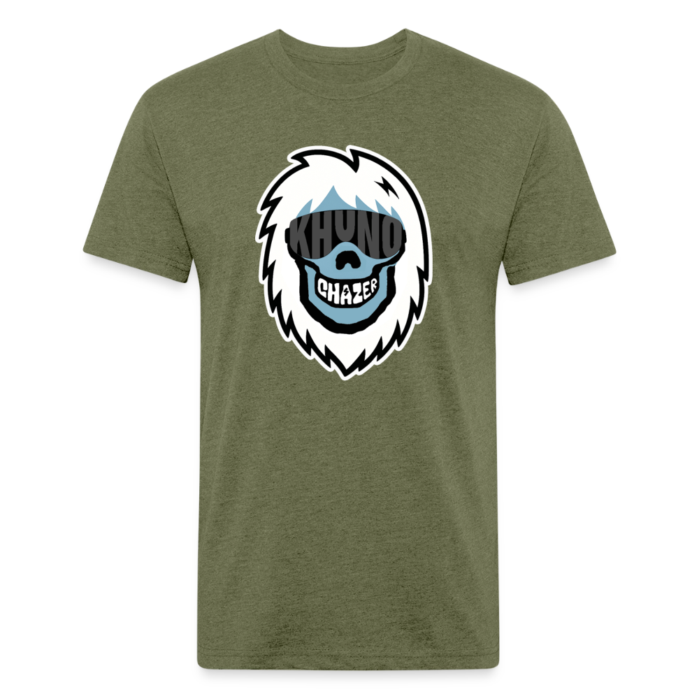 Chazer X Khuno: Skeleton Yeti Tee - heather military green