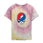 Grateful Skull Kids Tie Dye T-Shirt - Desert Rose