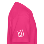 Dancing German Shepherd Kids T-Shirt - fuchsia