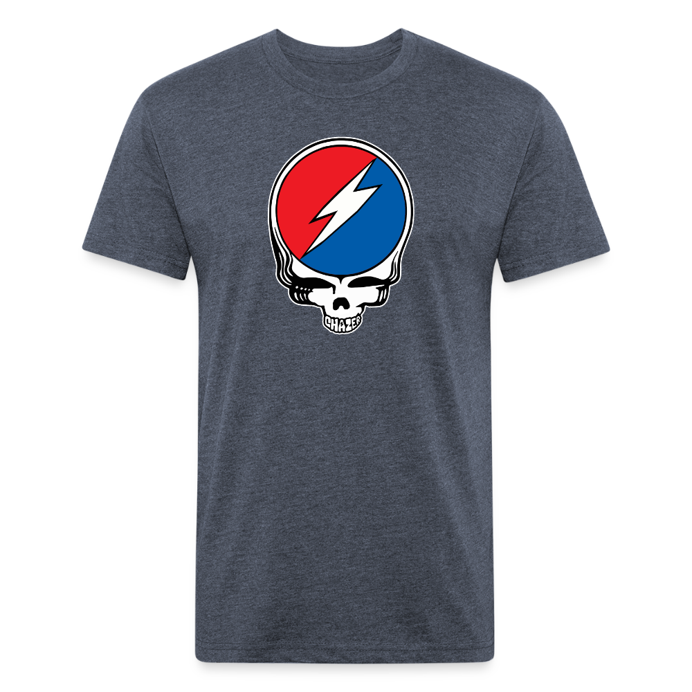 Grateful Skull Tee - heather navy