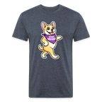 Dancing Frenchie Tee - heather navy