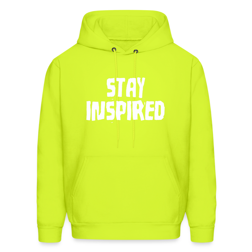 Stay Inspired Hoodie - safety green