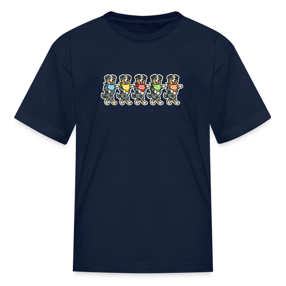 Dancing Aussies Kids' T-Shirt - navy