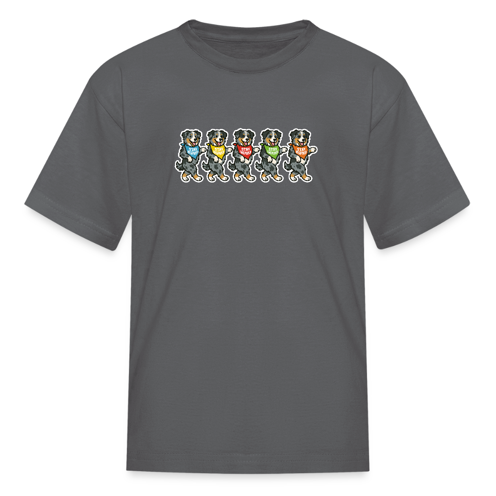 Dancing Aussies Kids' T-Shirt - charcoal