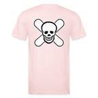 Skull & Snowboards Tee - blush pink 
