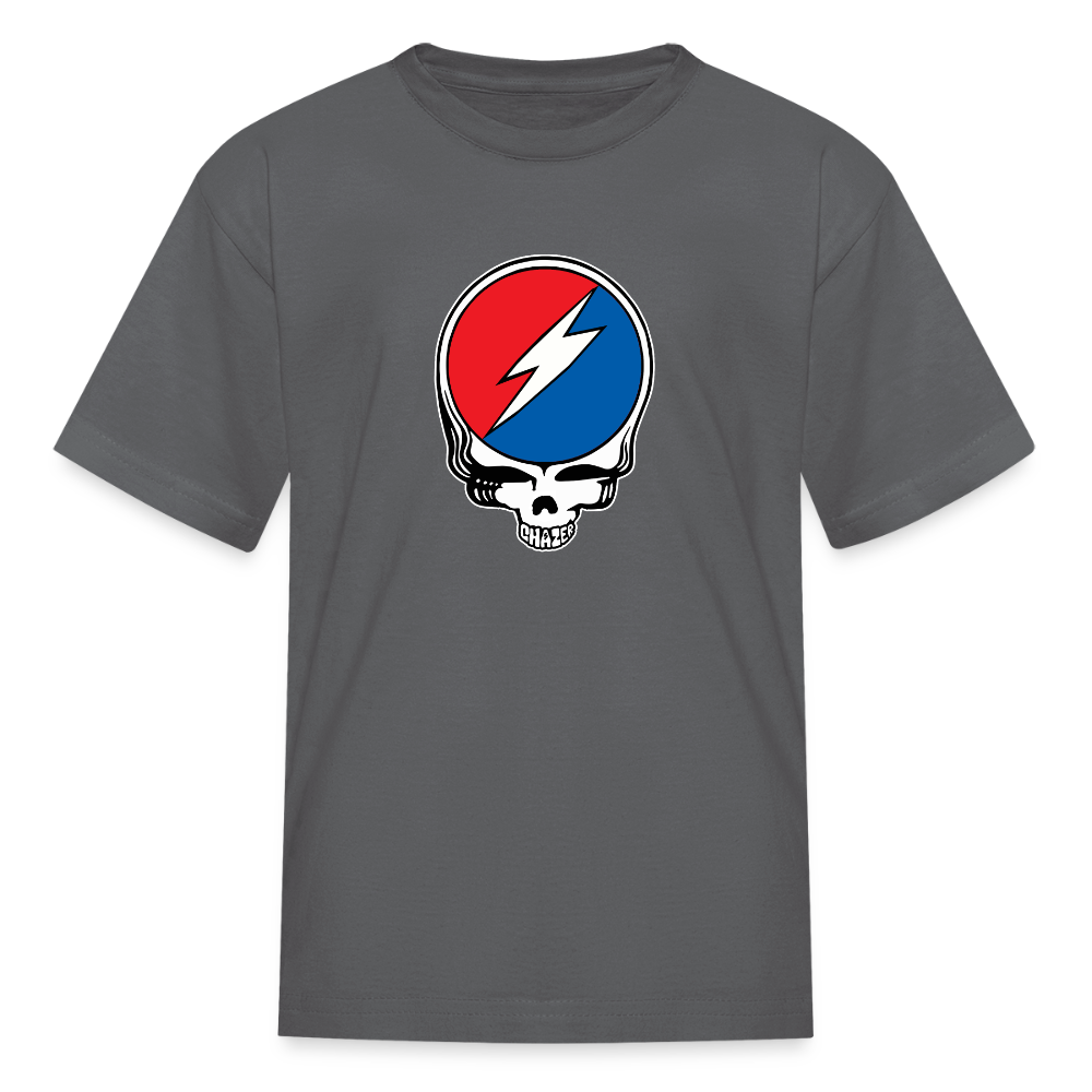 Grateful Skull Kids T-Shirt - charcoal