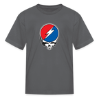 Grateful Skull Kids T-Shirt - charcoal
