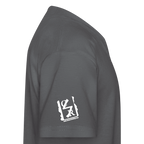 Dancing German Shepherd Kids T-Shirt - charcoal