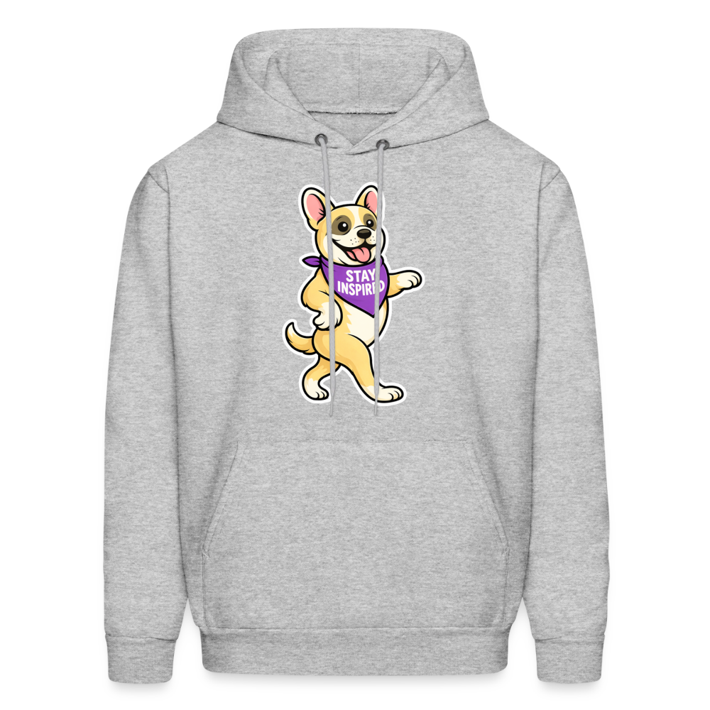 Dancing Frenchie Hoodie - heather gray