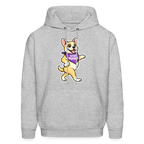 Dancing Frenchie Hoodie - heather gray