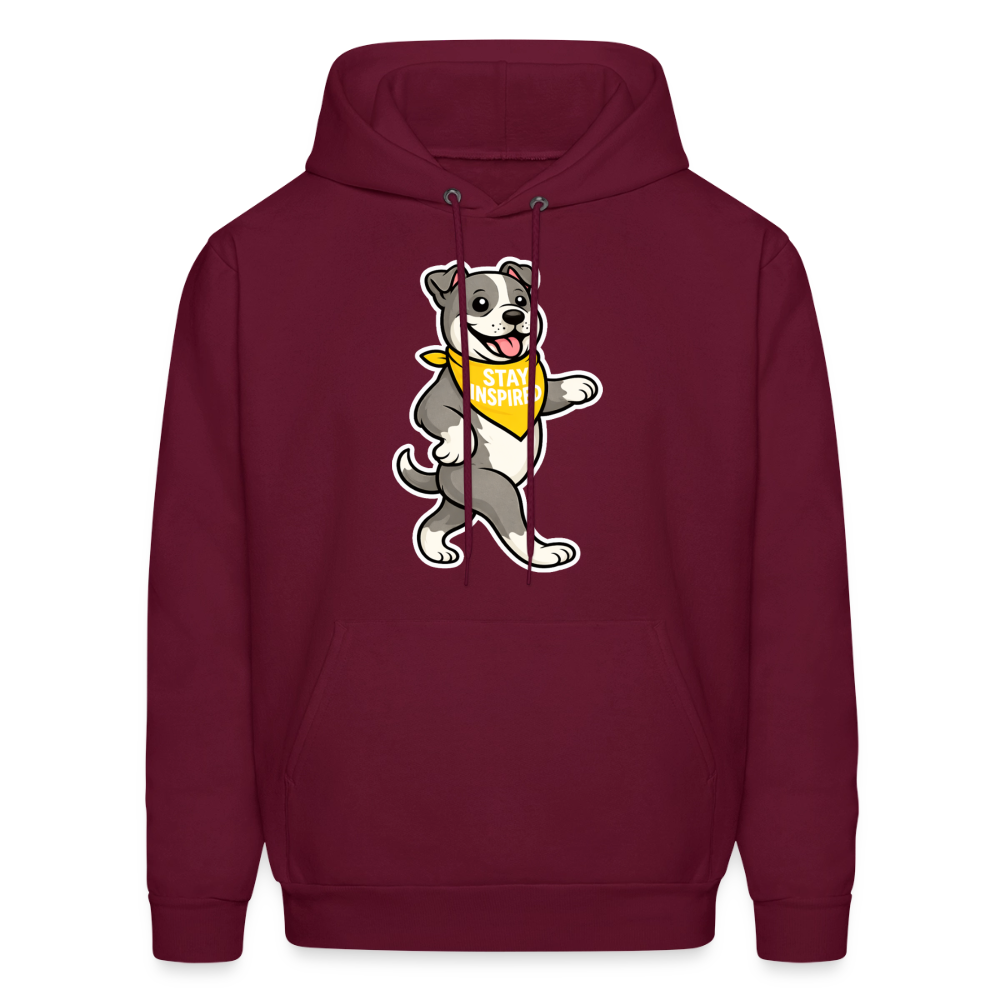 Dancing Pitbull Hoodie - burgundy