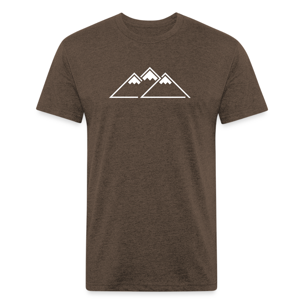 Peaks Tee - heather espresso