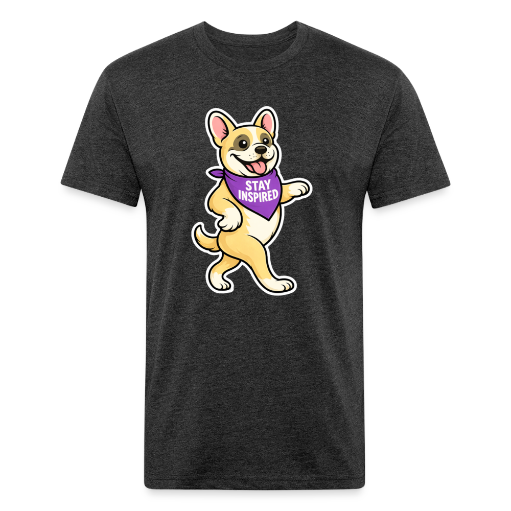 Dancing Frenchie Tee - heather black