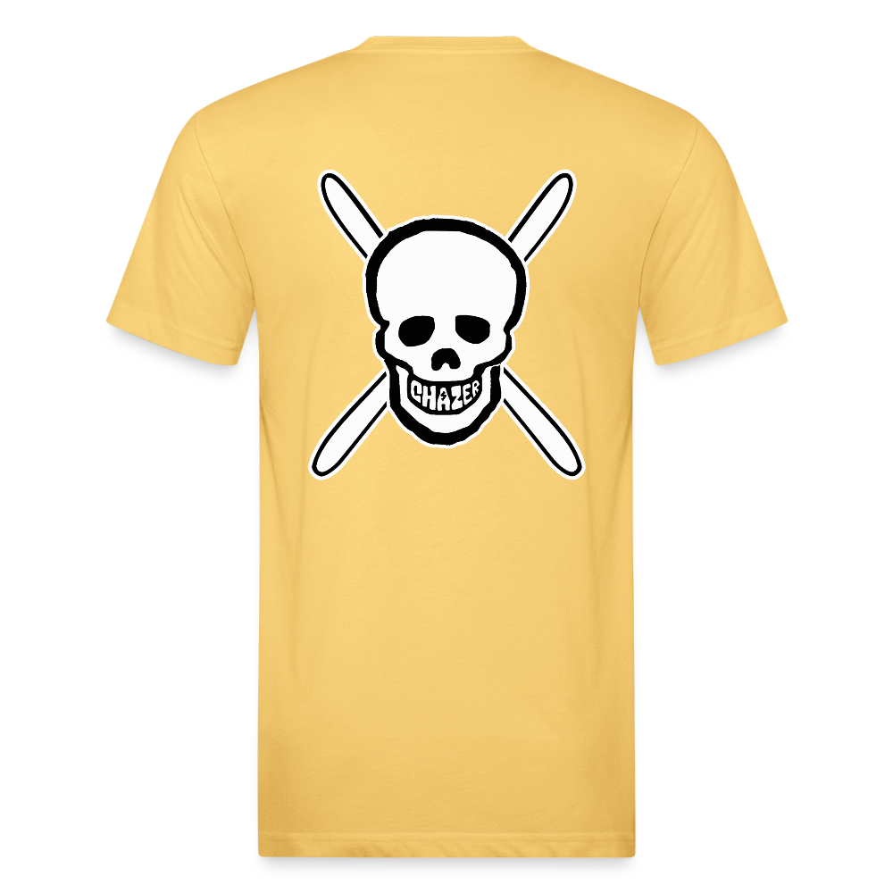 Skull & Skis Tee - pastel yellow