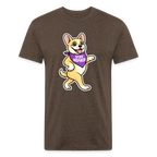 Dancing Frenchie Tee - heather espresso