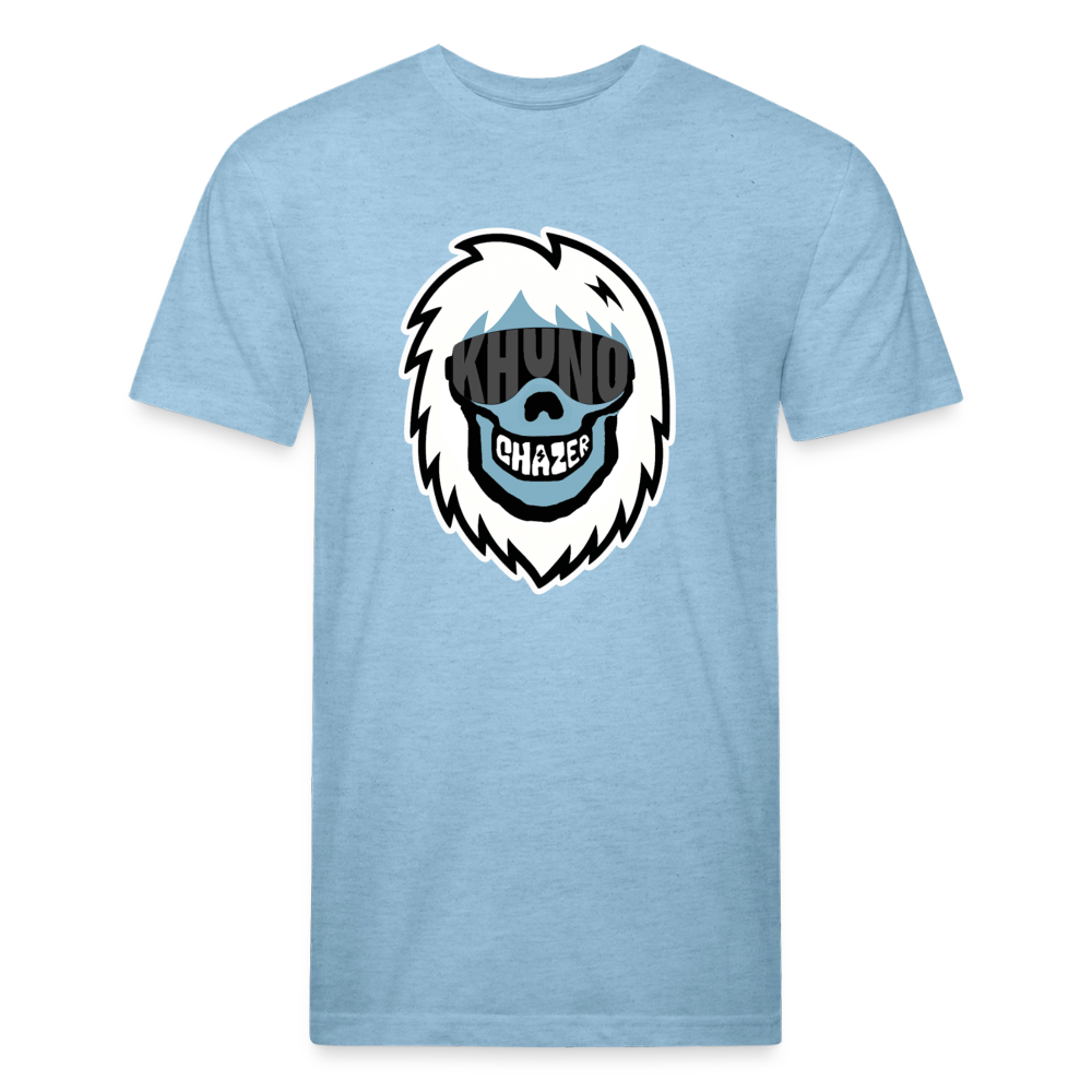 Chazer X Khuno: Skeleton Yeti Tee - heather blue
