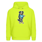 Dancing Aussie Hoodie - safety green