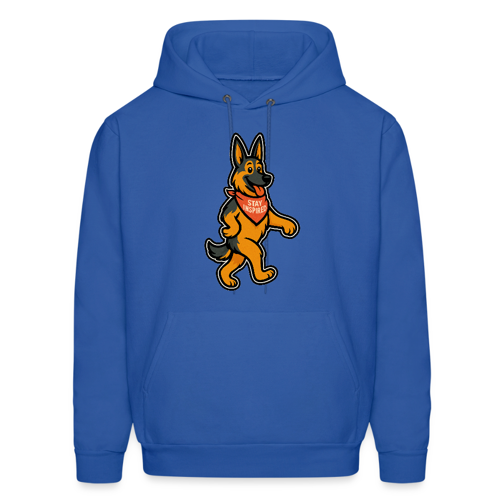 Dancing German Shepherd Hoodie - royal blue