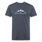 Peaks Tee - heather navy