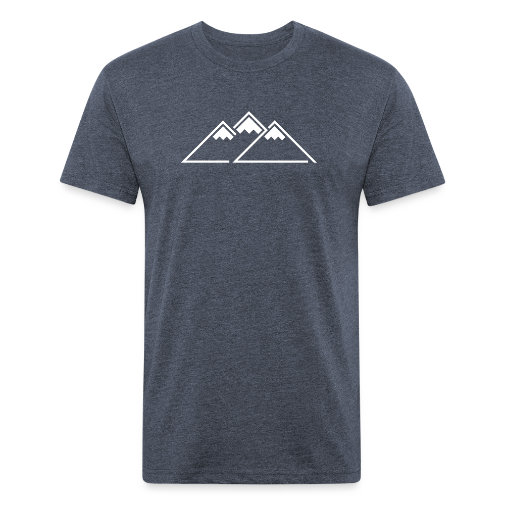 Peaks Tee - heather navy
