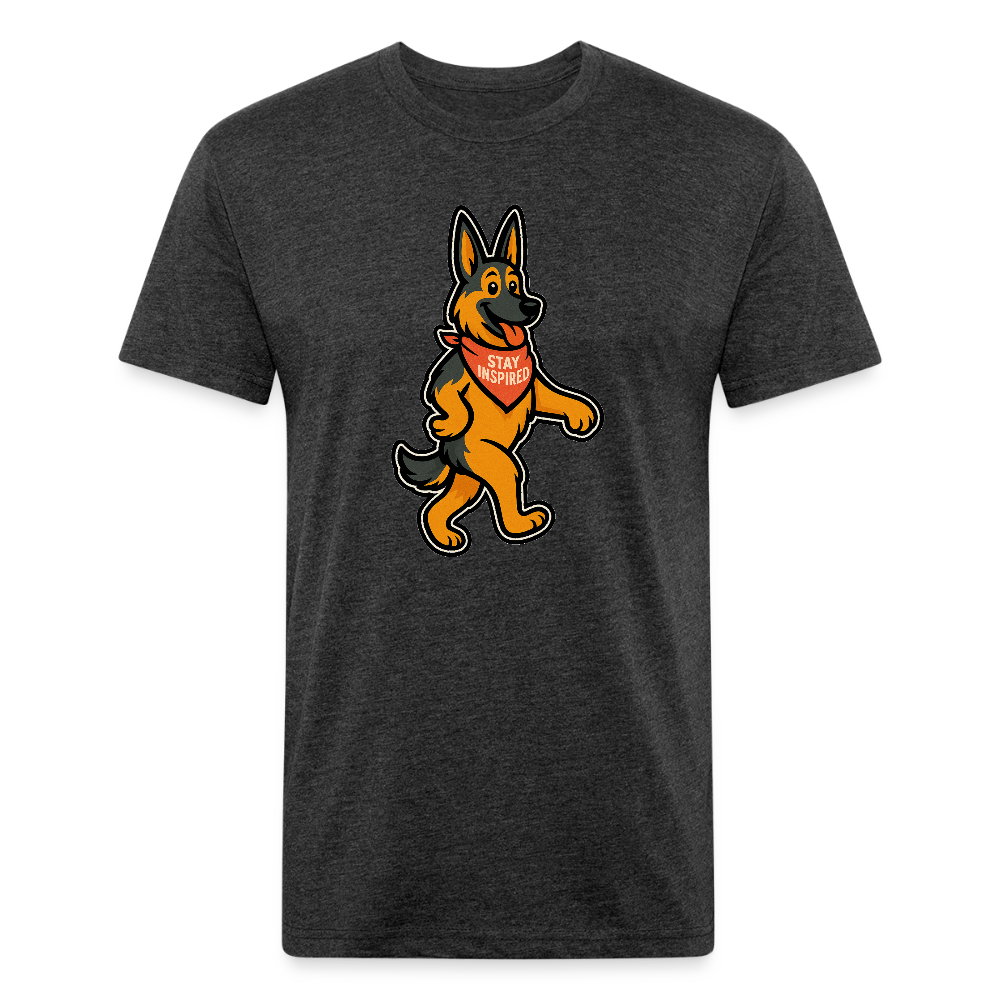 German Shepherd Tee - heather black
