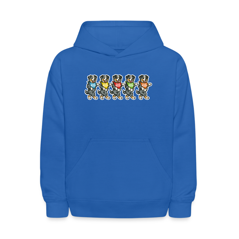 Dancing Aussies Kids' Hoodie - royal blue