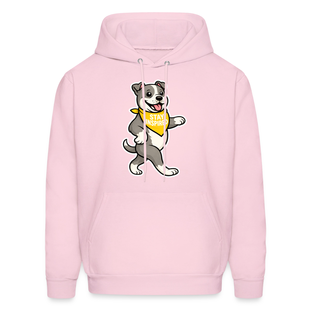 Dancing Pitbull Hoodie - pale pink